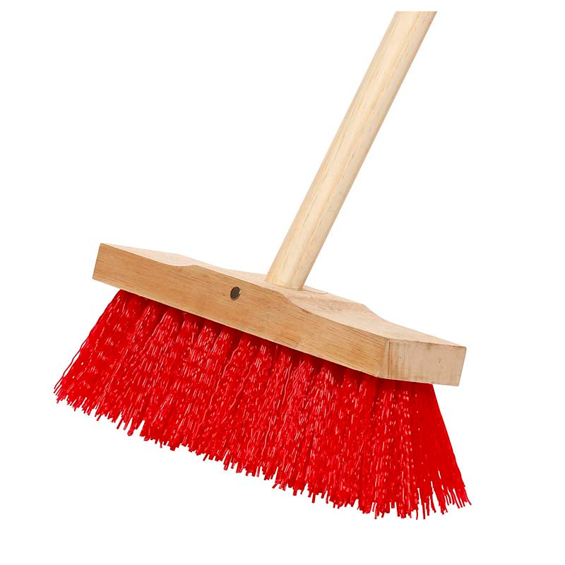 Varian 11″  Path Brush Synthetic Red w/ Wooden Handle