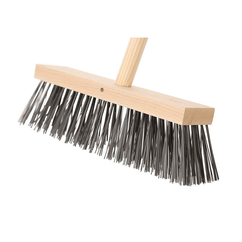 Varian 12″  Wire Road Sweeping Brush Handled
