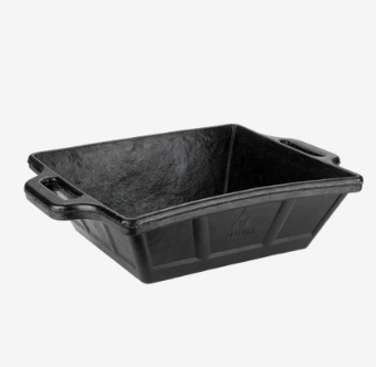 Bellota 14lt black rubber square tub bucket