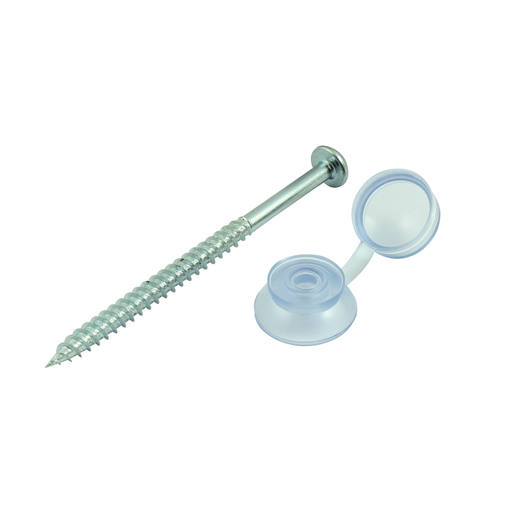 Corrugated Perspex Sheet Fixings - Clear