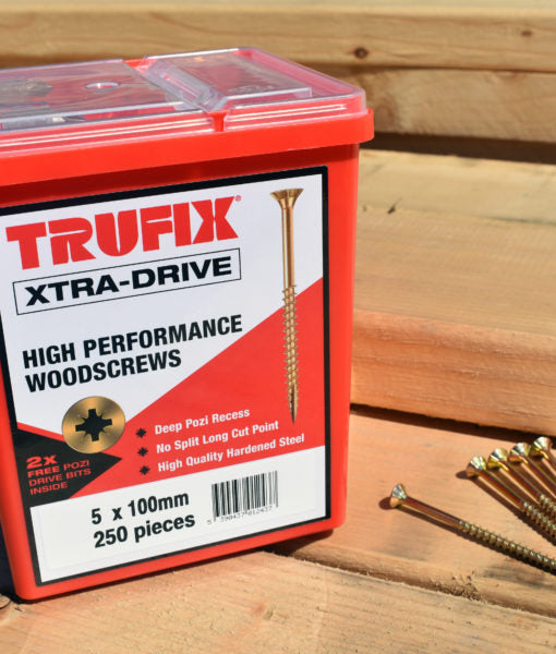 Trufix Xtra-Drive Wood Screws 5x120 Tub (190)