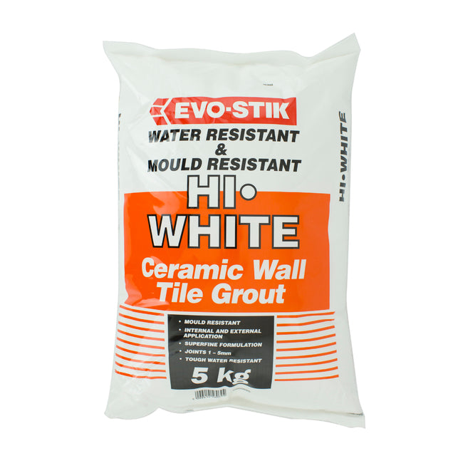Evo-Stik Anti-Bac White Grout 5kg