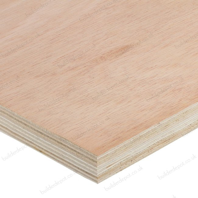 Plywood Hardwood Faced 8ft x 4ft Ce2+ 25mm
