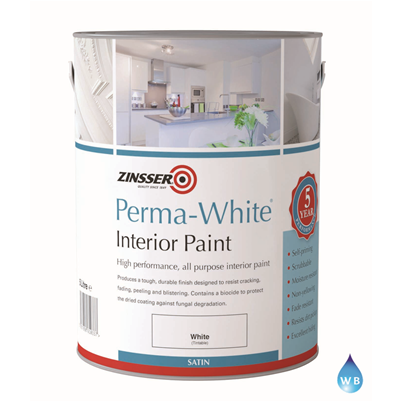 Zinsser Perma White Interior Satin Paint 2.5Lt