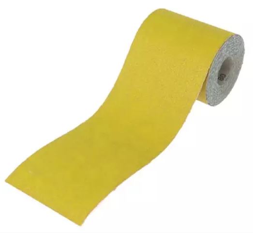 Sanding Paper Roll Yellow 115mm x 5m 120G