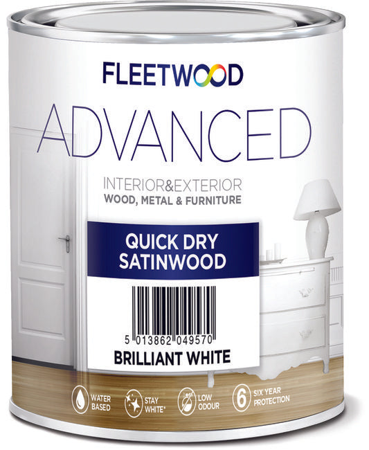 Fleetwood Advanced Satinwood 2.5Ltr Water Based