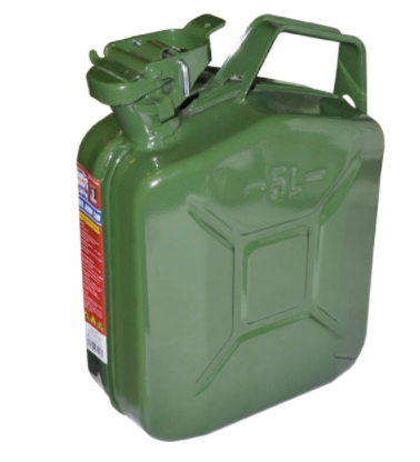 Faithfull 5L Green Metal Jerry Can