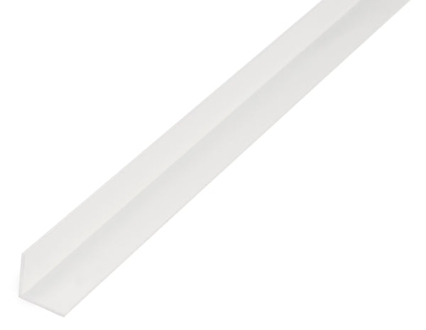 PVC White Angle Profile 10x10mm 1mt