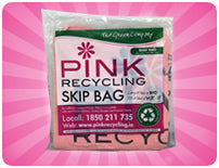 Pink Skip Recycling Mighty Bag