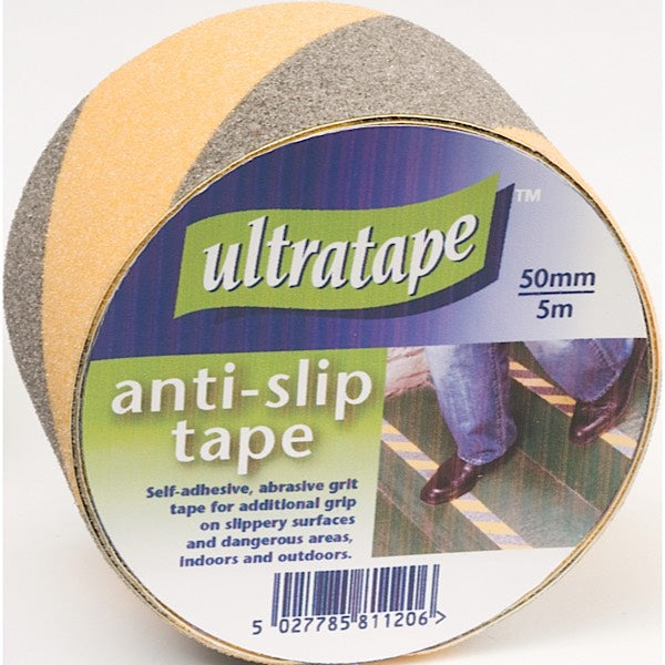 Rhino Anti Slip Tape Black/Yellow 50mm X 5m