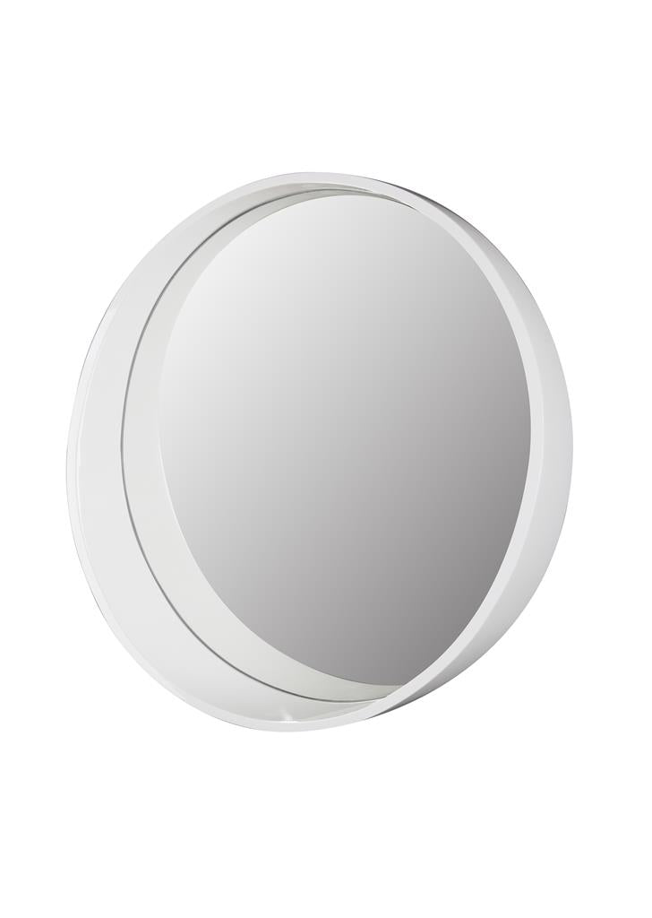 Tema Tuscany 60cm White Round Mirror