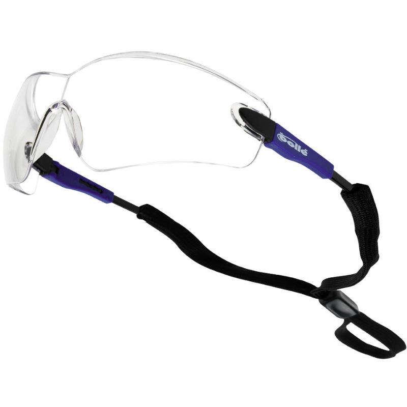 SAFETY GLASSES VIPER BLUE CORDED Clear