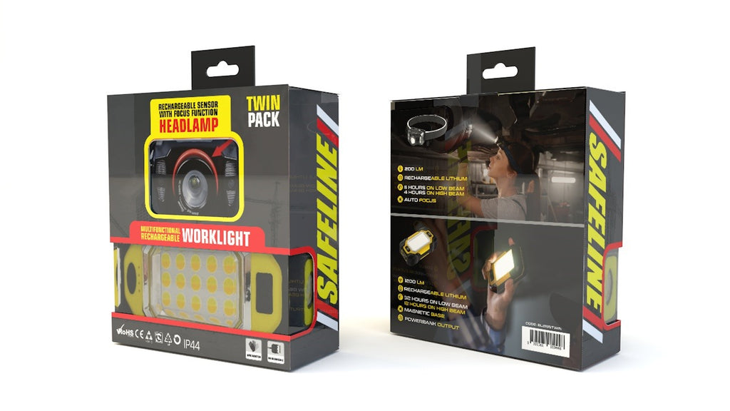 USB HEAD TORCH & HAND TORCH