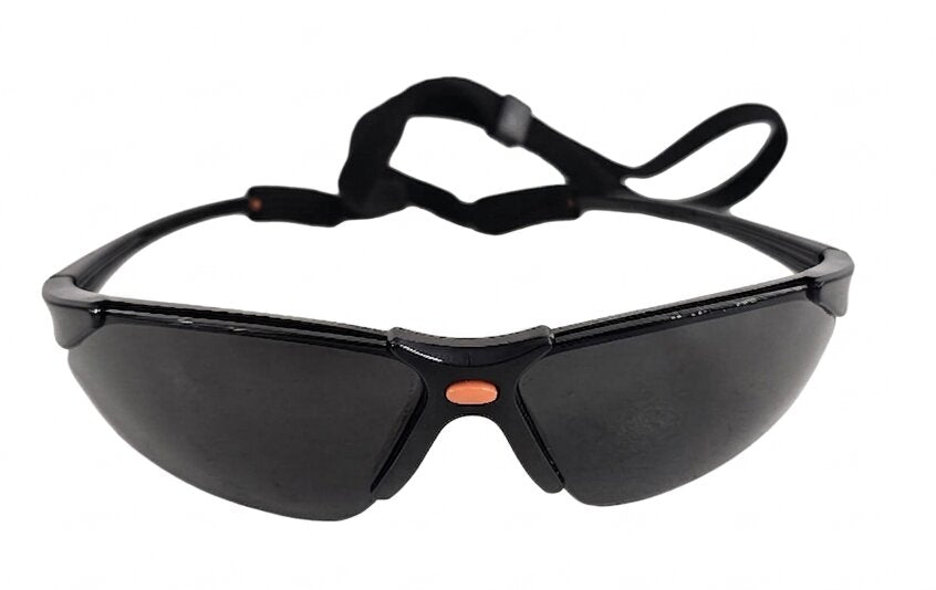 SAFETY GLASSES VORTEX BLACK CORDED Shaded