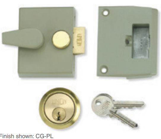 Narrow Stile Cylinder Night Latch 1027