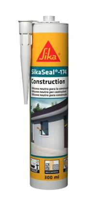 Sika Seal 174 Silicone sealant Window & Door 300ml Black