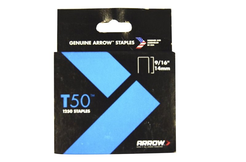 Arrow T50/55 9/16in (14mm) Staples (Pack 1250)