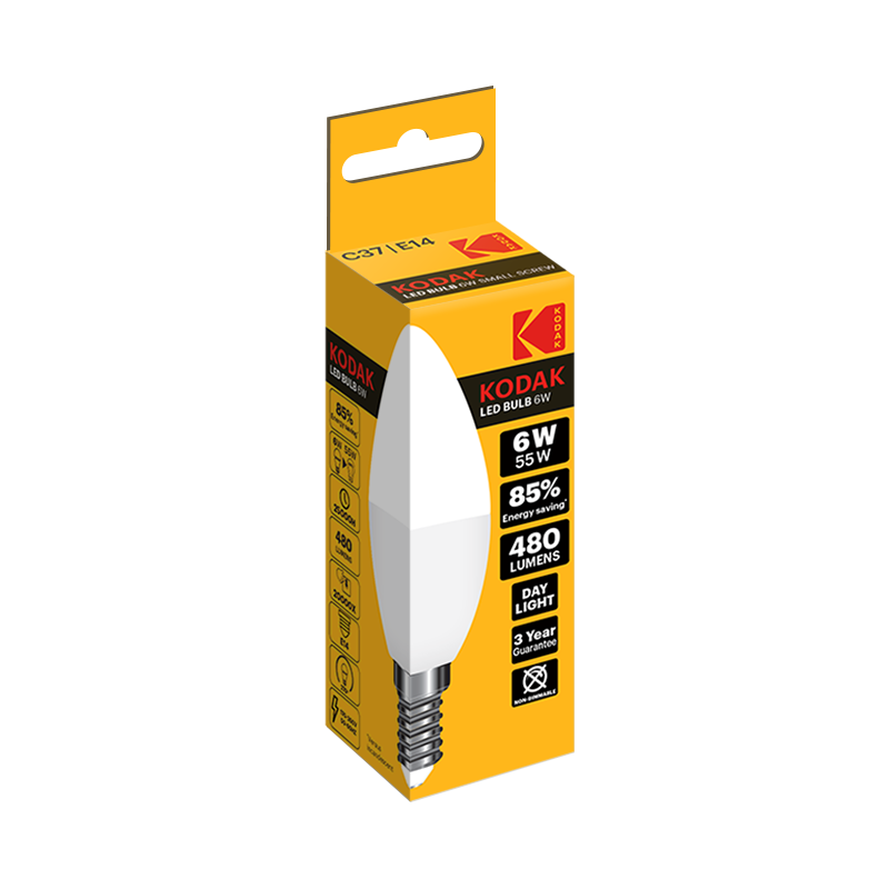 Kodak LED Candle C37 E14 Bulb Warm White