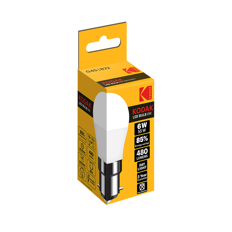 Kodak LED Golf G45 B22 Bulb Warm White