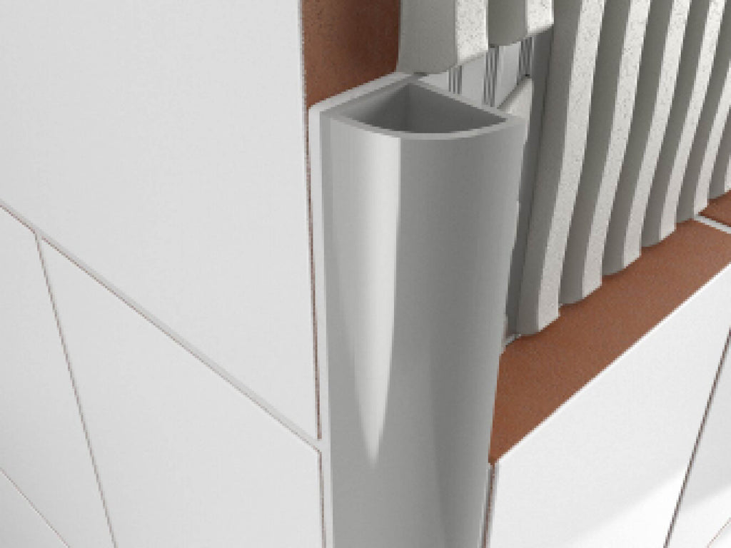 Tile Trim White Round Edge 12mm
