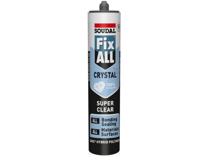 Soudal Fix All Crystal Sealant 290ml (Treble)