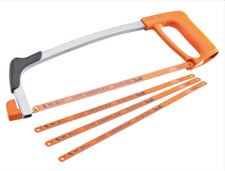 Bahco 300mm (12in) Hacksaw with 3 EXTRA Blades