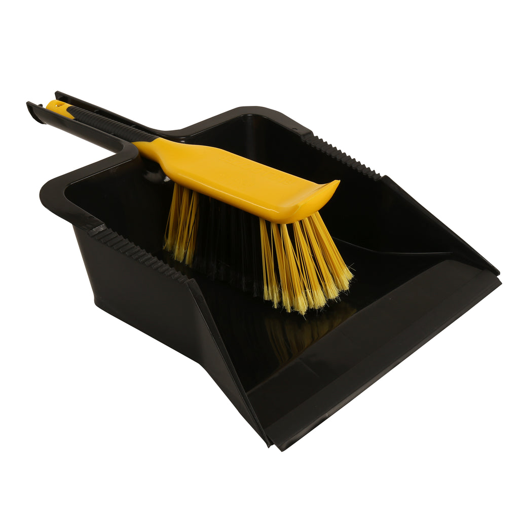 Bulldozer Dustpan & Brush Set