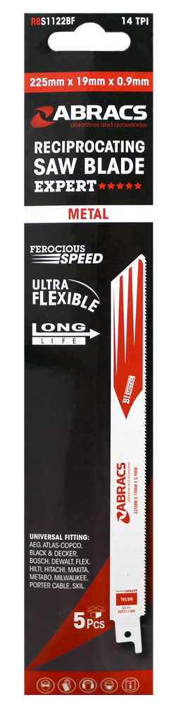 Abracs RECIPROCATING SAW BLADE 225 - METAL (5)