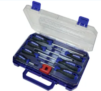 Faithfull 8 Piece Soft Grip Screwdriver Set