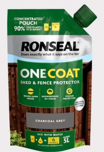 Ronseal One Coat Concentrate Pouch Charcoal Grey 950ml