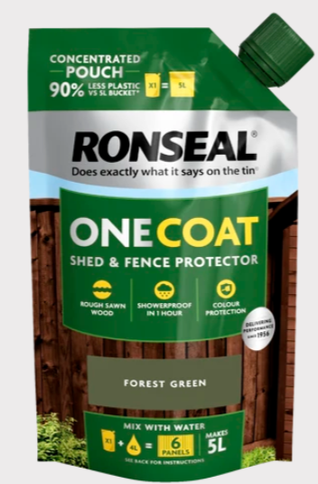 Ronseal One Coat Concentrate Pouch Forest Green 950ml