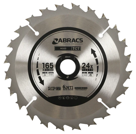 Abracs BLADE 165mm x 20mm x 24T - Wood