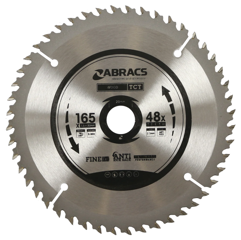 Abracs BLADE 165mm x 20mm x 48T - Wood