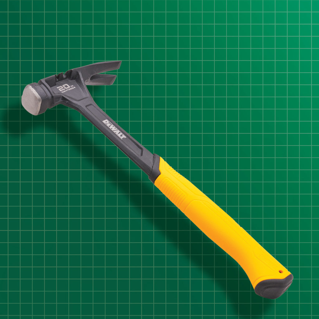 Dewalt (20 OZ) CLAW HAMMER WITH FREE 3 PIECE NAIL SET