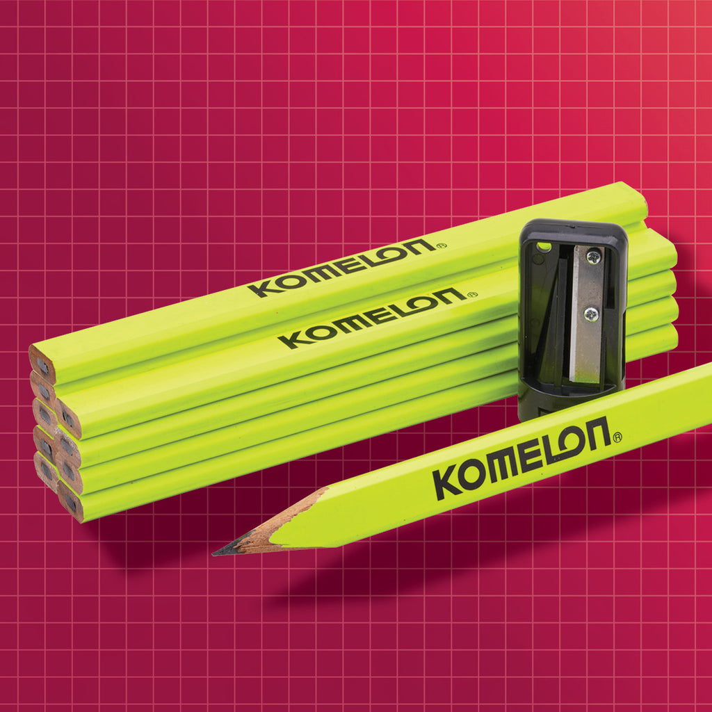 CARPENTERS PENCILS & SHARPENER SET