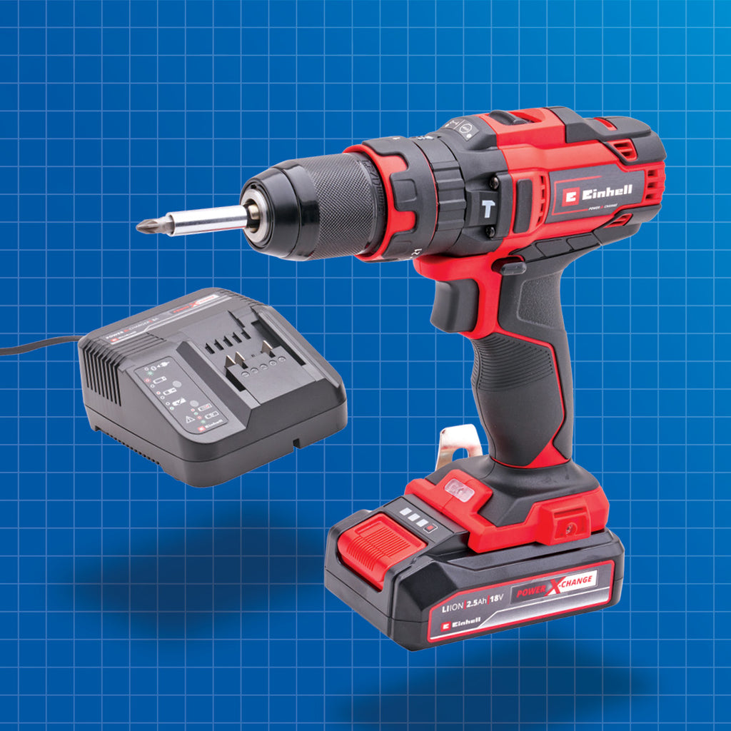 Einhell 18V COMBI DRILL WITH A 2.5AH Li-ION BATTERY