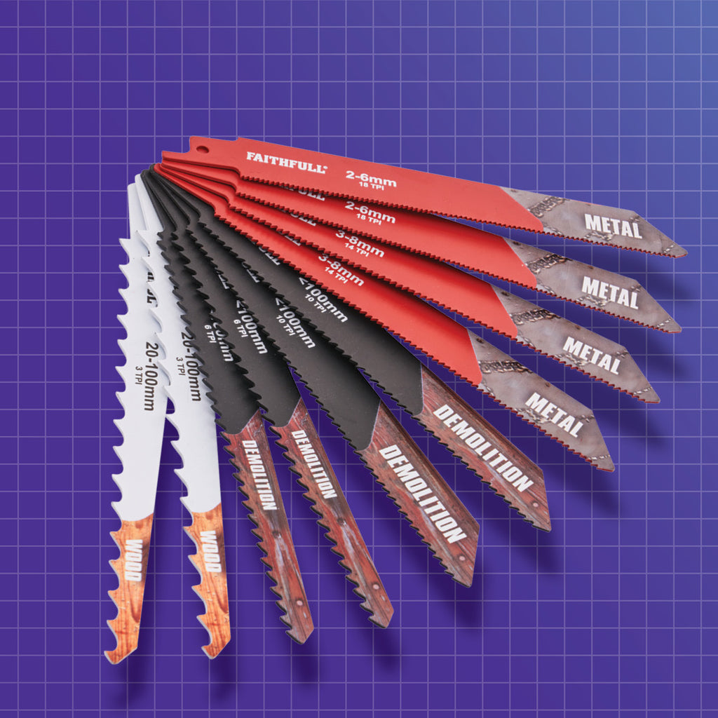 Faithfull 10 PIECE SABRE SAW BLADE SET