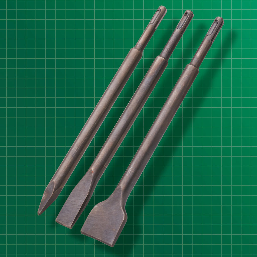 3 PIECE SDS+ CHISEL BIT SET