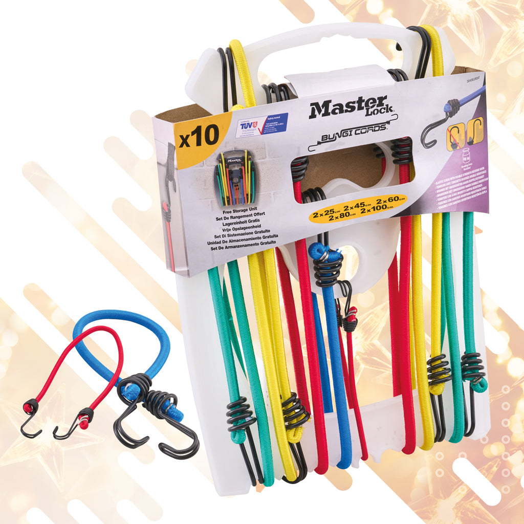 BUNGEE Master Lock Assorted Bungees (Pack 10)