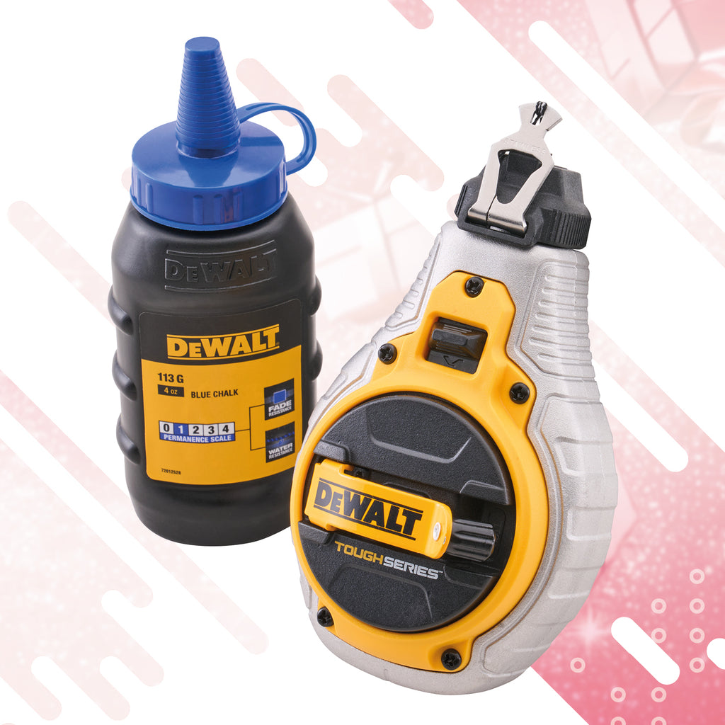 DEWALT CHALK LINE & BLUE CHALK SET