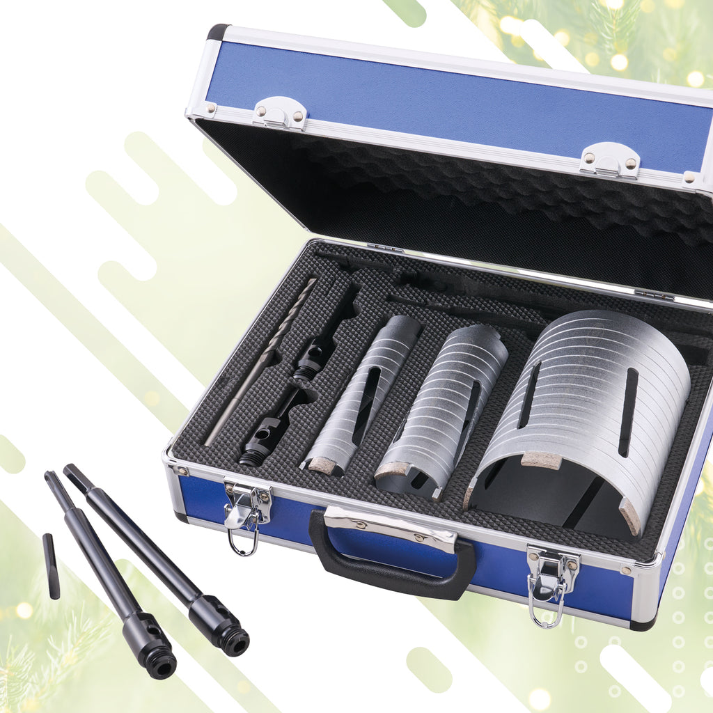 9 PIECE DIAMOND CORE DRILL SET