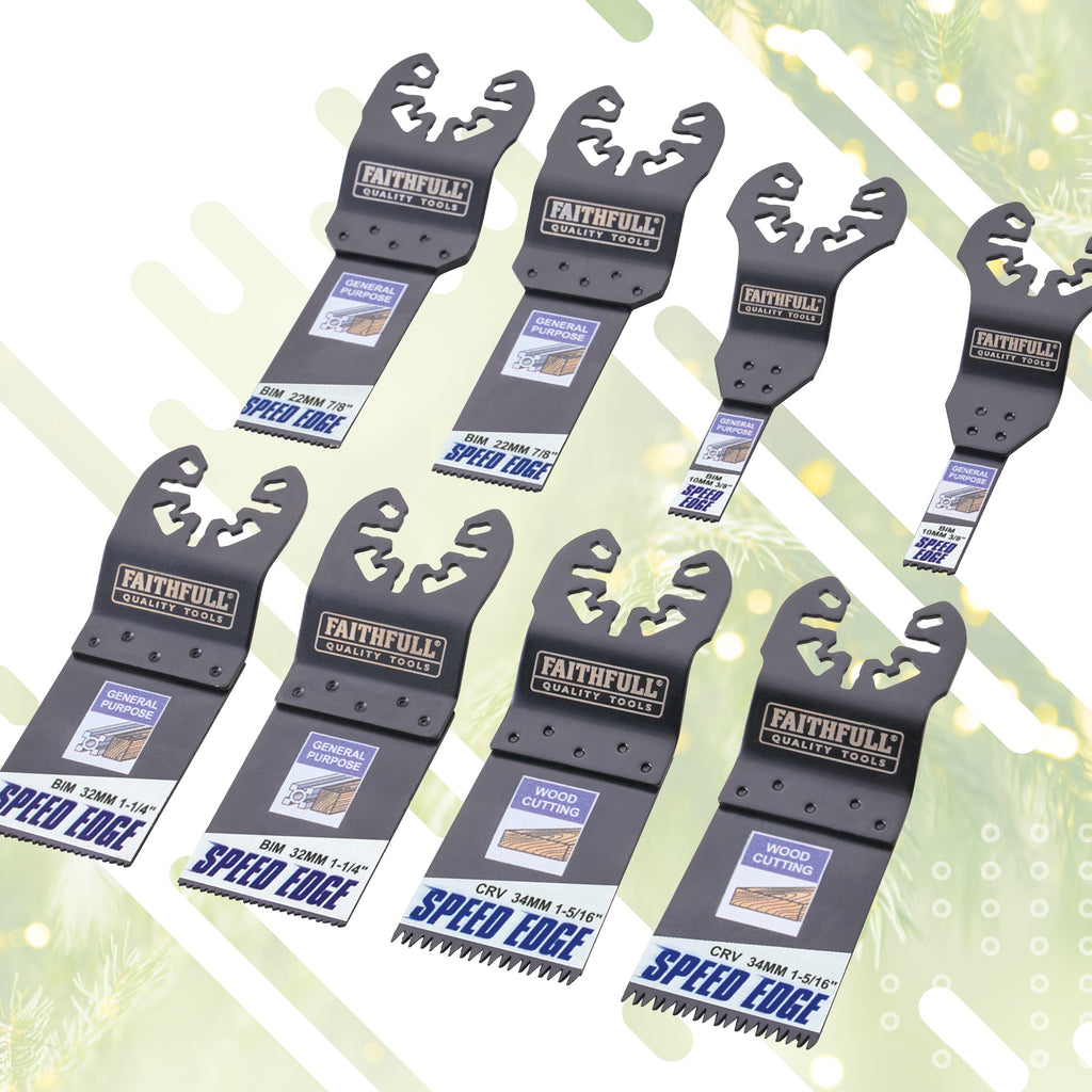 Faithfull 8 PIECE MULTI-TOOL SPEED EDGE BLADE SET