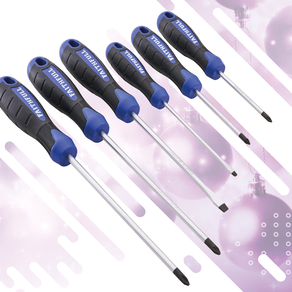 Faithfull 6 Piece Soft Grip Screwdriver Set