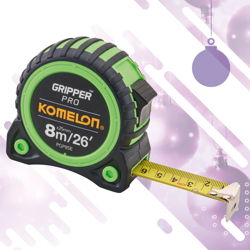 Komelon 8m (26ft) Hi-Vis Gripper Tape