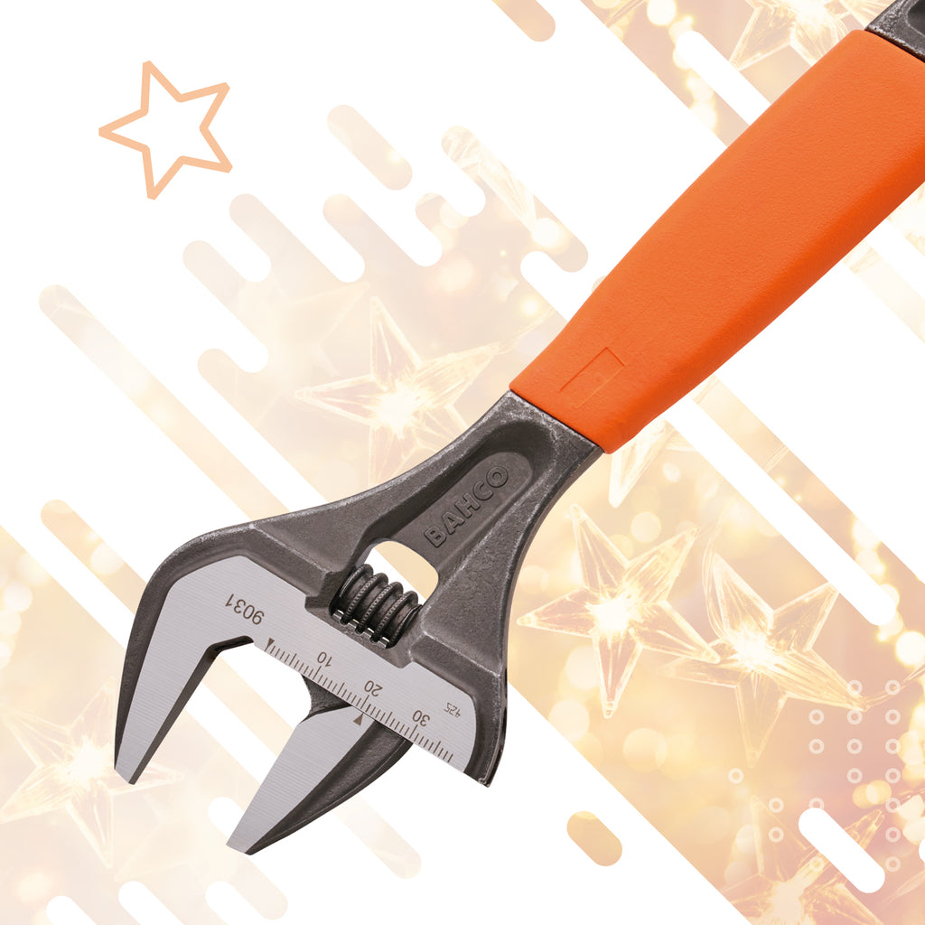 BAHCO 8" ADJUSTABLE WRENCH