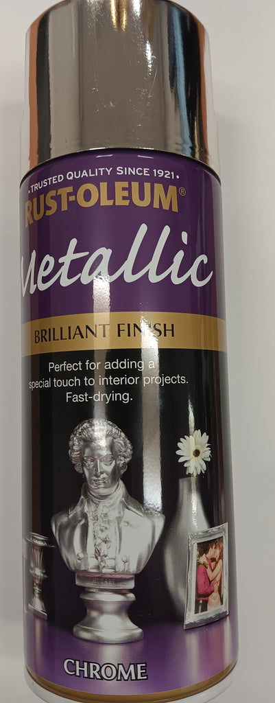 Rust-oleum Metallic Paint Spray 400ml Chrome