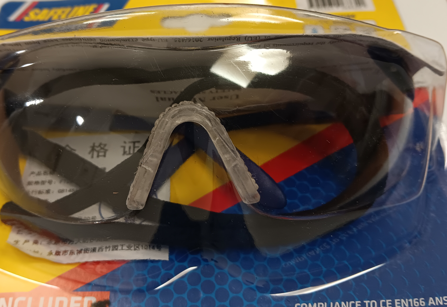 SAFETY GLASSES VIPER BLUE CORDED Clear