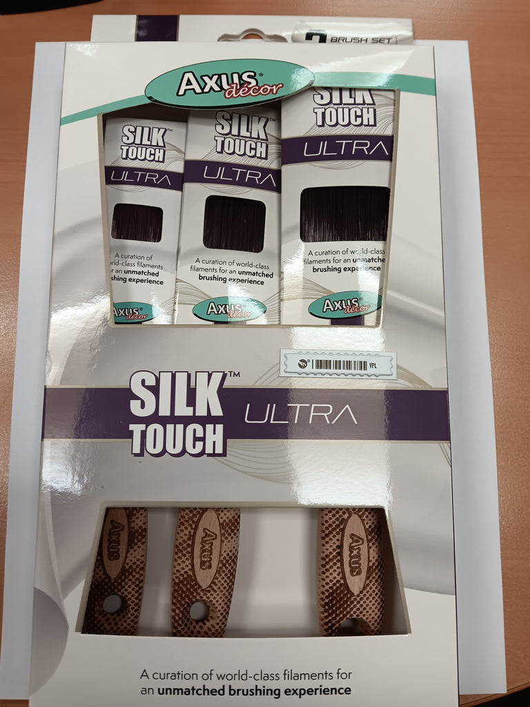 Axus Silk Touch Ultra Paint Brush Set 1",1.5" & 2"