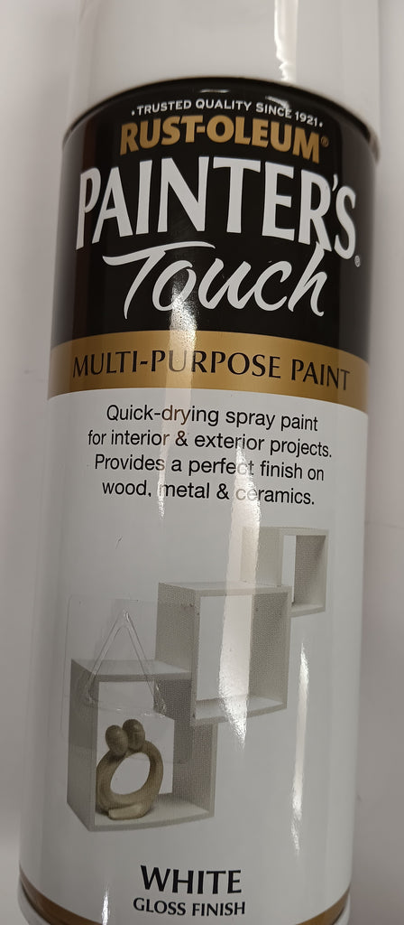 Rust-oleum Painters Touch White Gloss Spray Paint 400ml