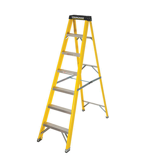 6 Step Fibreglass Step Ladder Dublin Hardware – Kellys Homevalue